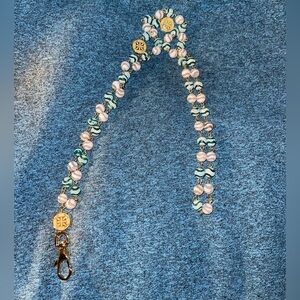 NWOT Rustic Cuff Pink and Green lanyard